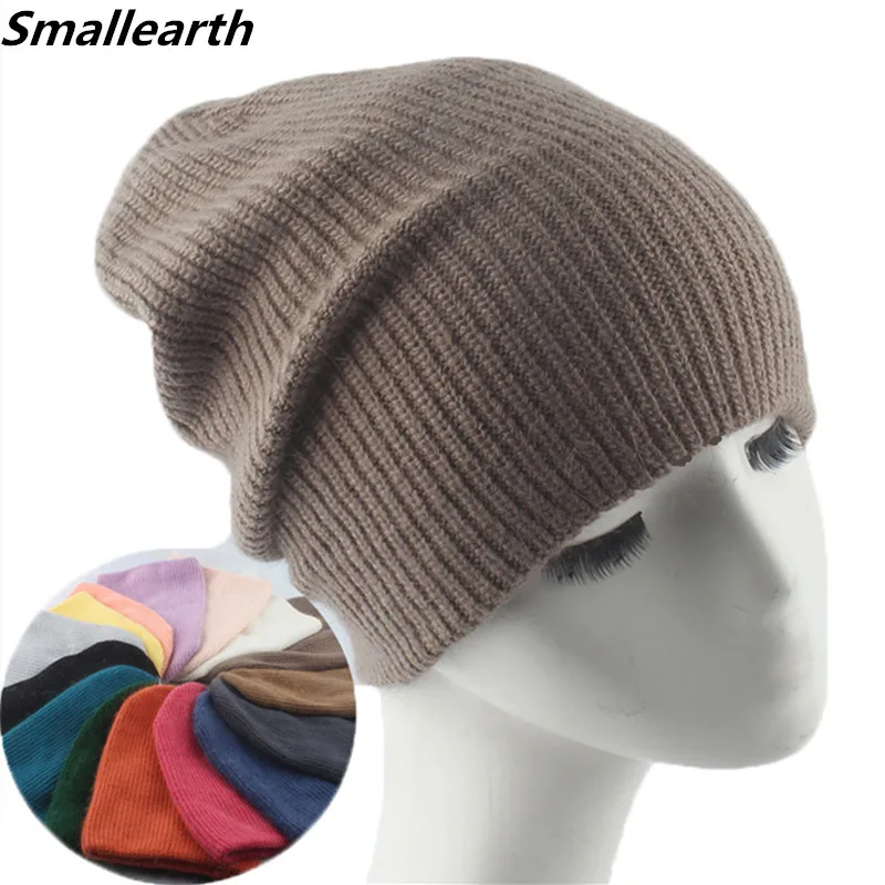 

Autumn Winter Knitted Hat for Women Girls Wool Blended Knit Wool Couple Cap Lady Beanies Chapeau Femme Bonnet Unisex Casual Caps