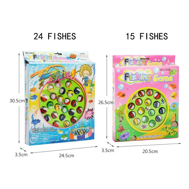 Electronic Musical Rotating Fishing Tray Toy Children Board Play