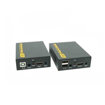 KVM Extender With IR Control 1080P HDMI Over LAN KVM Extender 120m HDMI KVM Extensor By RJ45 Cat5 Cat5e Cat6