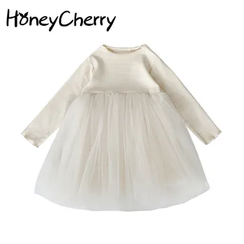 

Girls'autumn Dresses With Foreign Style 2020 New Children's Princess Pengpeng dress And Baby's Mesh Dresses