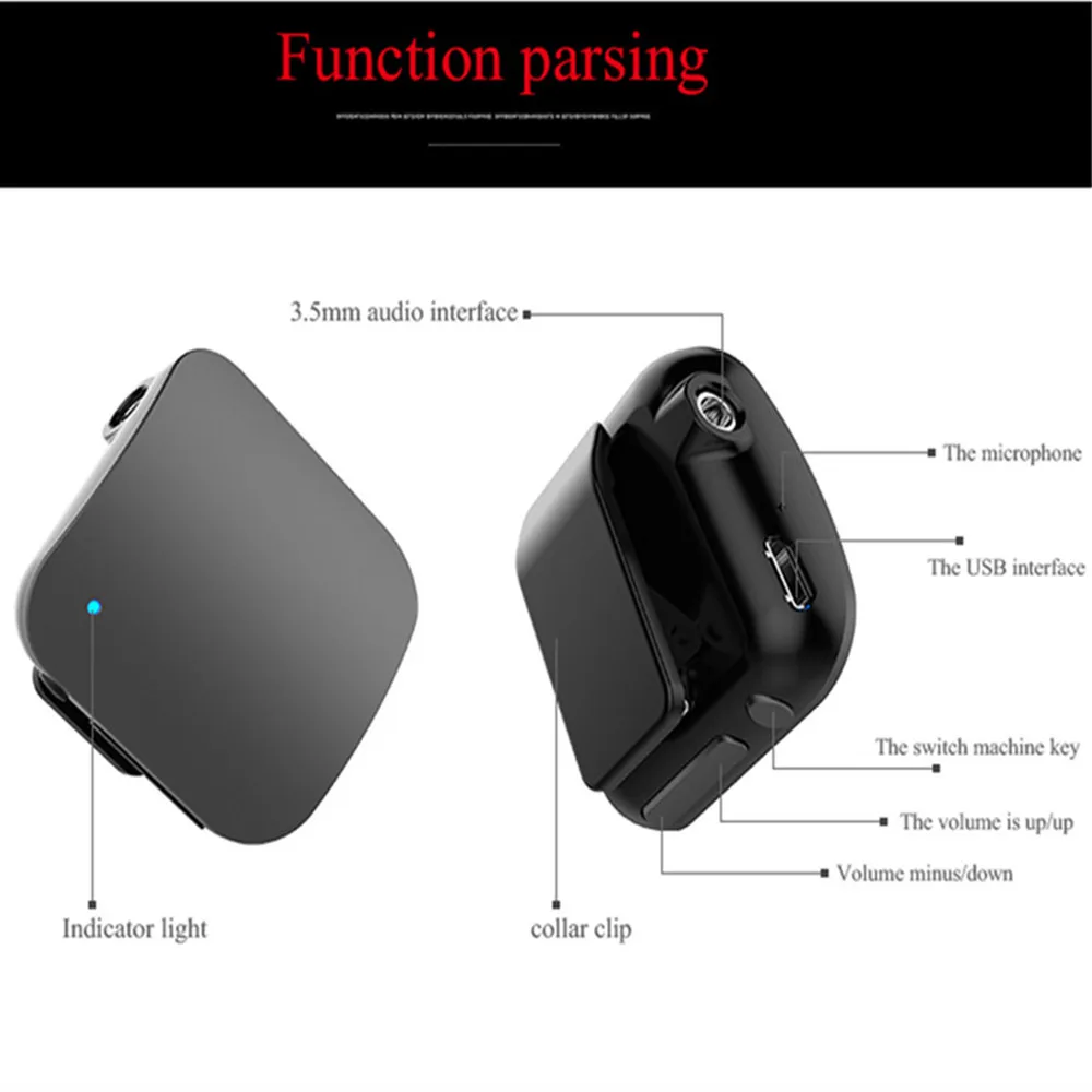 HYASIA Мини Bluetooth наушники портативный автомобильный комплект стерео аудио Музыка 3