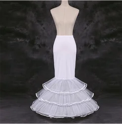 Mermaid Wedding Bridal Petticoat Underskirt Cosplay Party Crinoline Slips With Hoop