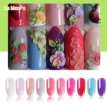 LaMaxPa акриловый порошок для ногтей из смолы для погружения 10 г/банка акриловый порошок для ногтей акриловый жидкий 3D профессиональный дизайн ногтей красота