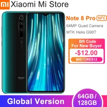 Xiaomi Redmi Note 8 Pro 6gb 128GB 64GB LTE/WCDMA/GSM NFC Quick Charge 3.0 Octa Core Fingerprint Recognition