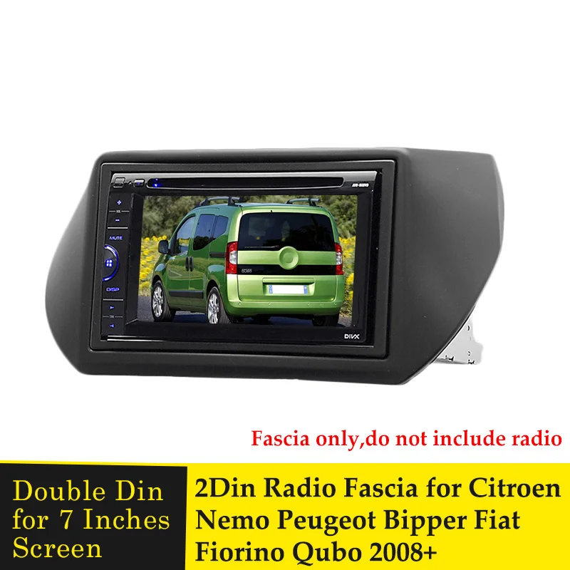 2 Din радиоприемник для Citroen Nemo Peugeot Bipper Fiat Fiorino Qubo 2008 + GPS навигация CD DVD аудио