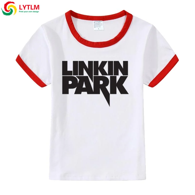 LYTLM Rock/Детские футболки для мальчиков, футболка Linkin Park, Детские топы для девочек, футболки для маленьких мальчиков в Корейском стиле, футболка для малышей с тяжелым металлом
