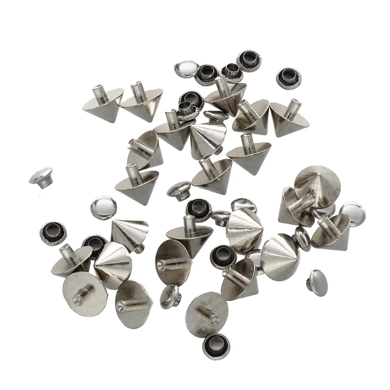 25 stud rivet cone metal silver 8 * 6 mmRivets AliExpress