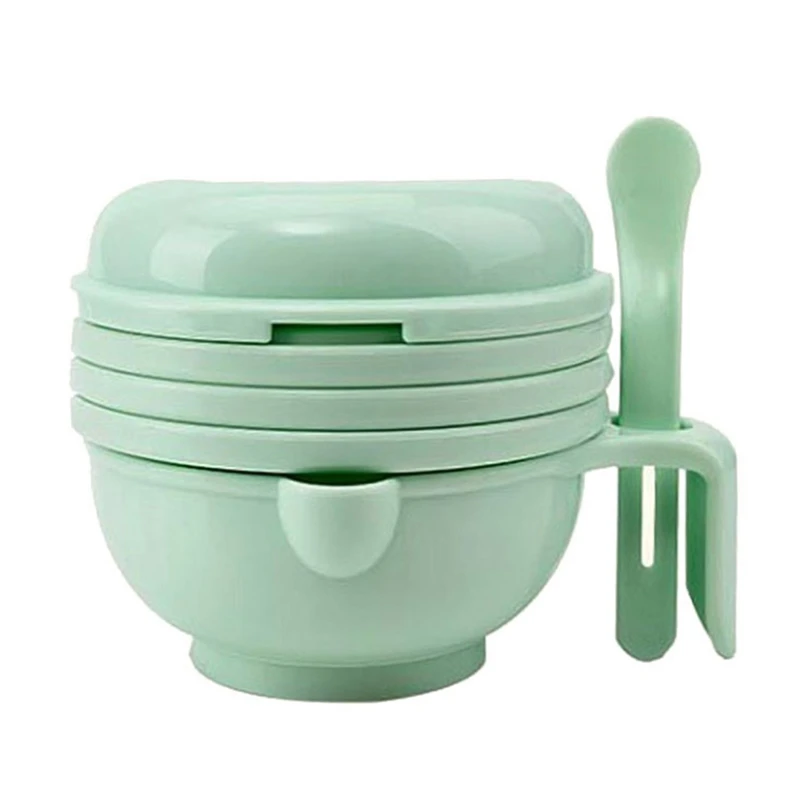 LG Baby Food Grinder Processor Food Grinding Bowl Manual Puree Scissors Food Stick Multifunction Baby Food Supplements Tool Set - Цвет: LG