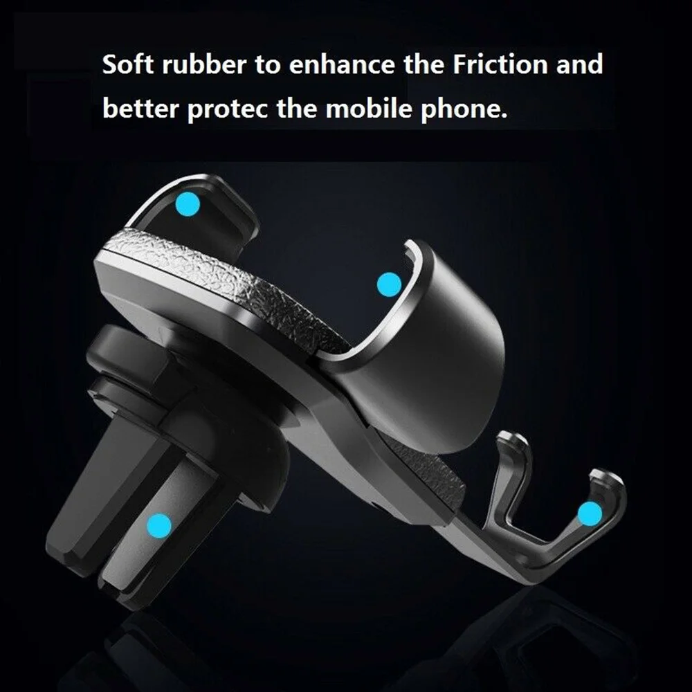 Автомобильный держатель для телефона с креплением на вентиляционное отверстие, Гравитационный дизайн, "-7", gps, подставка, стабильная, большинство цветов, телефоны/gps/мини-планшет
