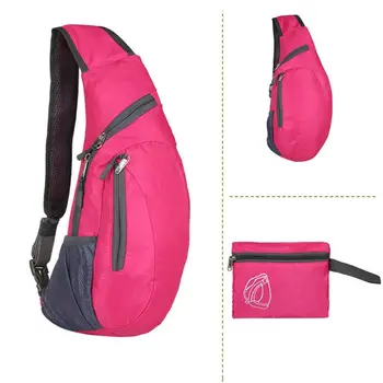 

Unisex Foldable Shoulder Crossbody Chest Bag Messenger for Outdoor Cycling Walking