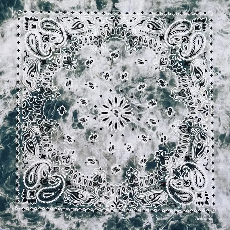 New Fashion Hip Hop 100% Cotton Bandana Square Scarf 55cm*55cm Black Red Paisley Headband Printed For Women/Men/Boys/Girls - Image 28