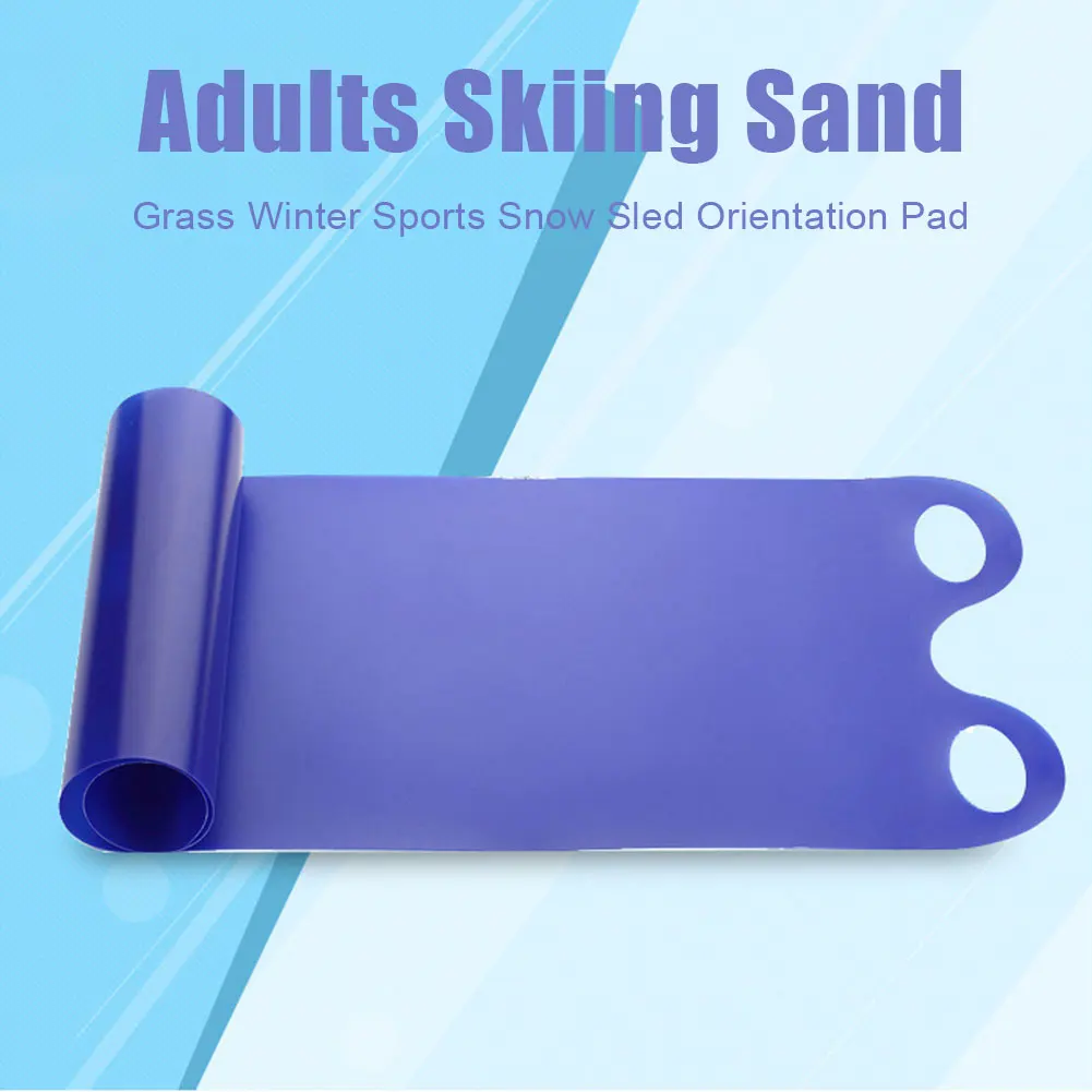 Adults Skiing Pad Snow Sled Outdoor Folding Kids Orientation Heavy Duty With Handle Thickened Sand Grass Anti Skid Winter Sports