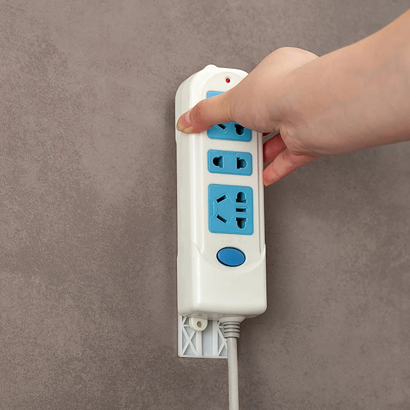 Socket Holder Durable Load-bearing Double-sided Paste Punch-free Plug Bracket MYDING