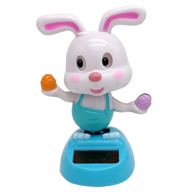 Funny Solar Powered Dancing Swing Rabbit Doll Swing Animated Bobble Dancer Toy Car Interior Home Decor Gifts For Friend 2