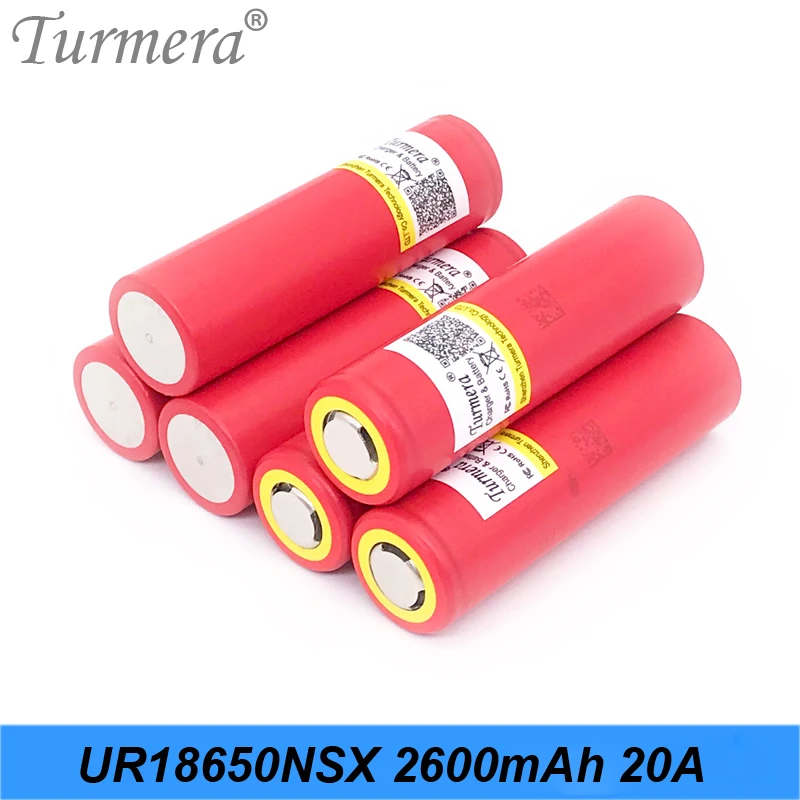 18650 battery Original Turmera UR18650NSX 2600mah 20A 3.6V Battery for Screwdriver and Electric Cigarette Vape | Электроника