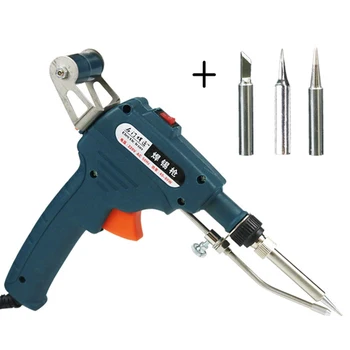 

60W 110V/220V Electric Soldering Iron Adjustable Temperature Internal Heating Welding Repair Tool Automatically Send Tin Gun'