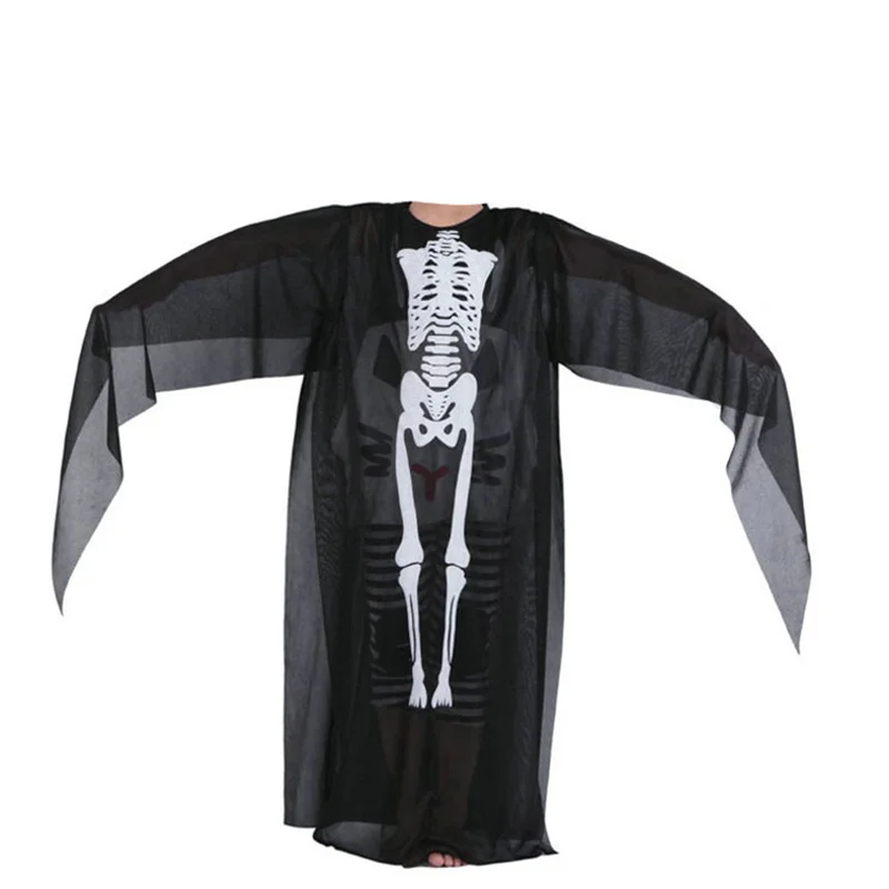 cosplay children's Halloween horror costume costume party adult skeleton clothing skull thriller skeleton ghost clothing