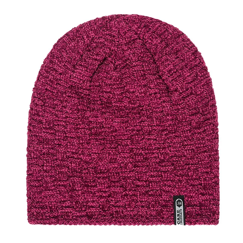 Повседневные наушники, шенилль, Skullies Beanies, для мужчин и женщин, теплая вязаная зимняя шапка, модная однотонная хип-хоп шапка, зимние шапки для мужчин