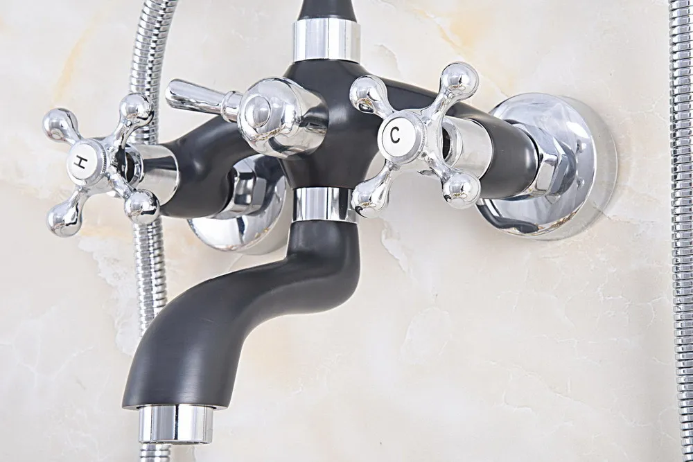 Смеситель для ванной комнаты и латунный Смеситель для душа ручной душ настенный кран kna601