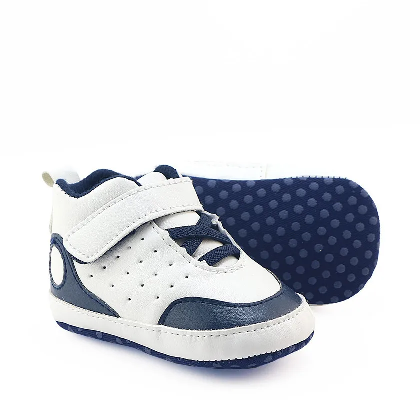 Детская обувь для новорожденных; обувь для маленьких мальчиков; обувь для первых шагов из искусственной кожи для малышей с мягкой подошвой; нескользящая обувь для прогулок