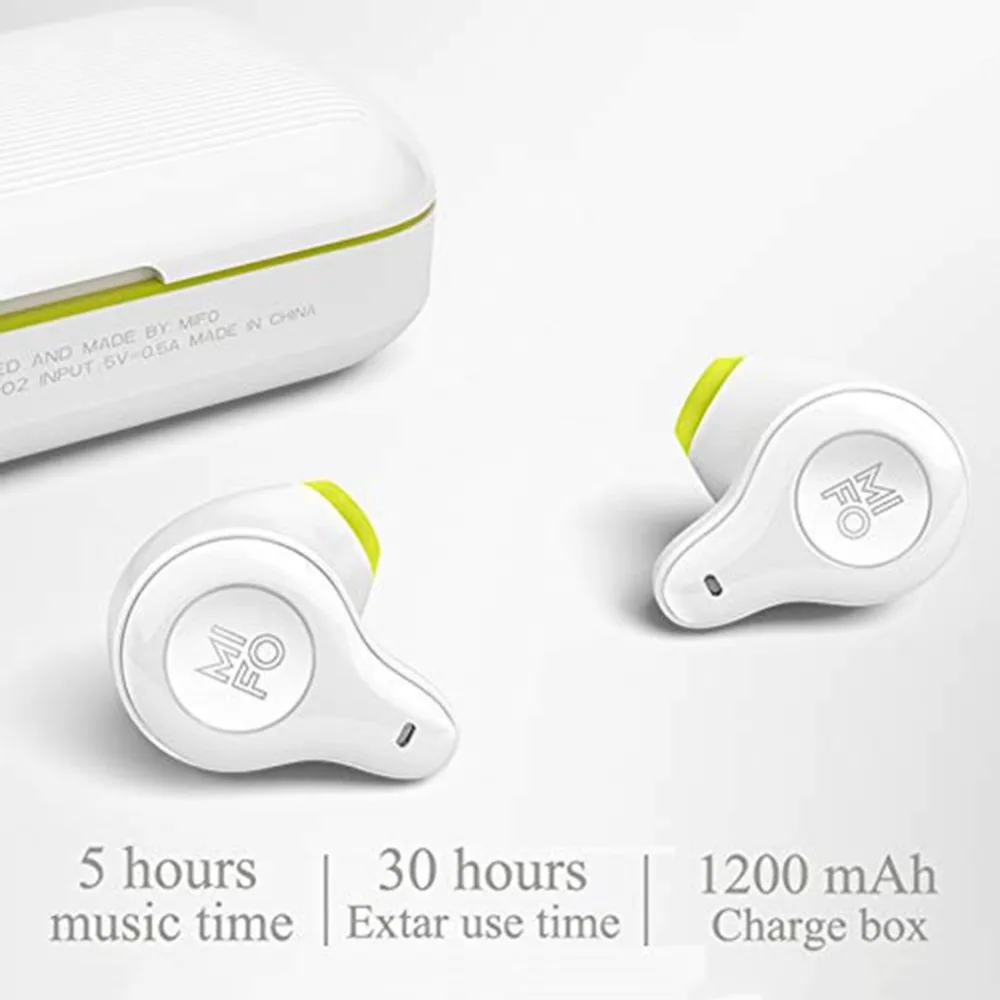 Mifo O2 настоящие беспроводные наушники Bluetooth 5,0 сенсорные наушники с громкой связью IPX5 водонепроницаемые Hi-Fi стерео TWS наушники с зарядным устройством