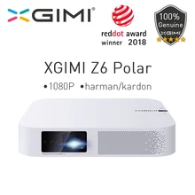 Домашний кинотеатр XGIMI Z6 Polar Mini DLP Full HD проектор 1080P 4K 700 Ansi 3D Android Wifi Bluetooth светодиодный проектор