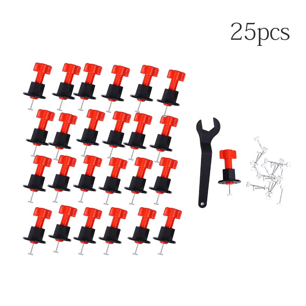 

25Pcs Tile Leveling System Tile Spacers For Flooring Wall Tile Carrelage Leveling System Leveler Locator Spacers DIY Tools