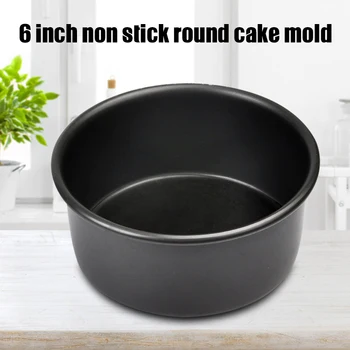

HOT Cake Mould Stainless Steel 6 Inch Cake Mold Baking Professional Non-Stick Round Cake Pan NDS