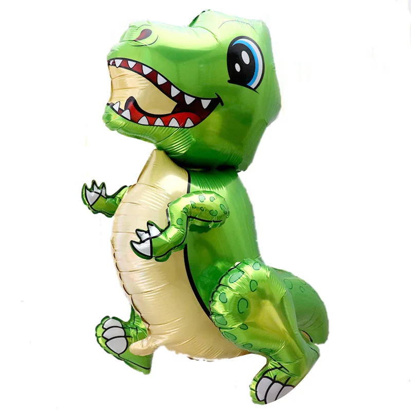 1 Large 4D Walking Dinosaur Foil Balloon Boy Animal  Children Dinosaur Birthday Forest Party Decoration