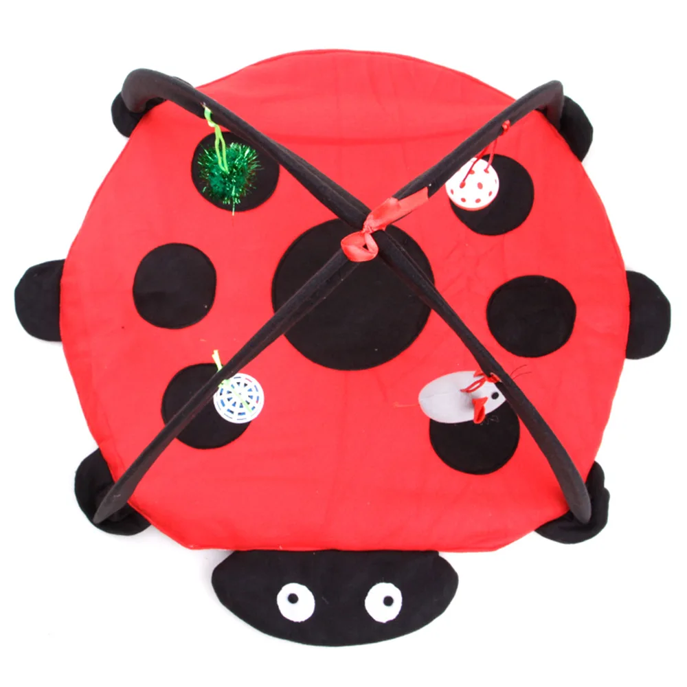 Складной коврик для кошек с шариками, игровой коврик для кошек, гамаки для сна, игрушки для домашних животных, игровой коврик для кровати, коврик для собак, домик с колокольчиками