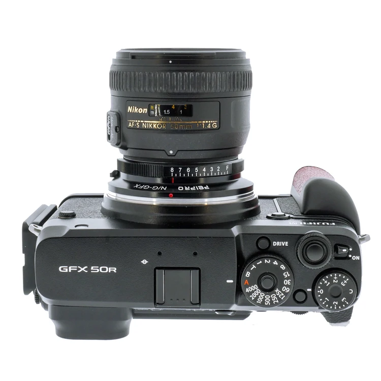 PEIPRO NIK-GFX адаптер для объектива для nikon объектив для Fujifilm GFX100/50R/50 S Крепление камеры
