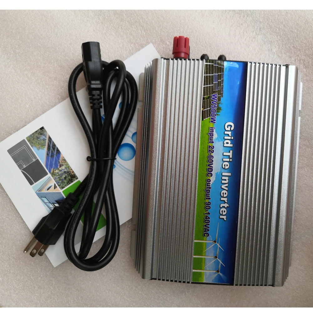 500 Вт на сетке галстук Солнечный Инвертор Чистая синусоида DC22 50V 220VAC или 110VAC микро