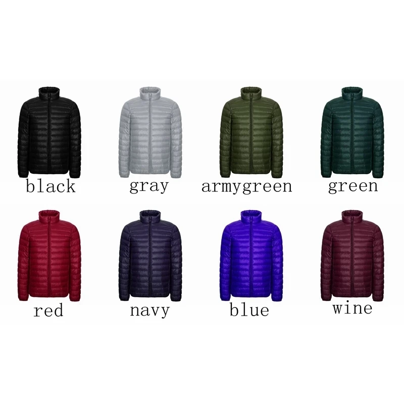Down Jacket Men NewBang Brang Ultralight Stand Collar Winter Feather Windbreaker Lightweight Warm Thin Parka