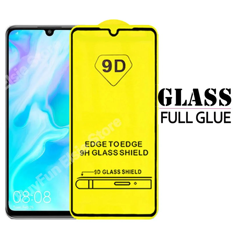 9D закаленное стекло для Huawei P30 Lite защита экрана с полным клеем Huawai P30Lite P 30 легкая