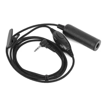 

VOX PTT Military Adapter Cable 2.5mm Single-Pin Jack for Motorola Talkabout Radio TLKR T80 T6 T7 T8 T5820 XTR446 MD200