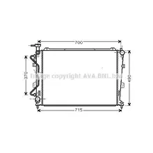 Radiator cooling system AUTOMATIC \ KIA Carens III 2.0i 16V 06 AVA