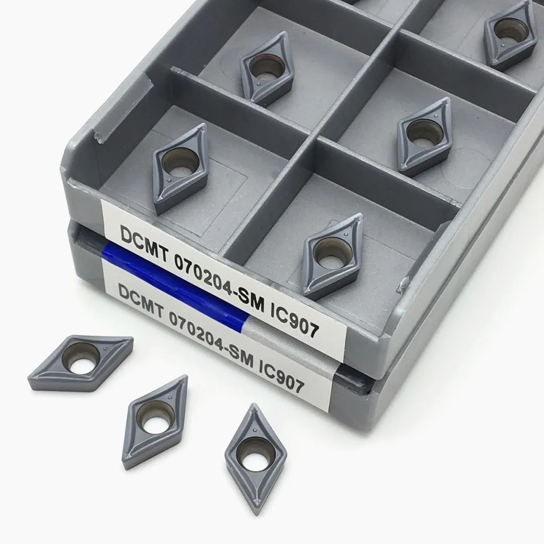 

DCMT070204 SM IC907 IC908 Cylindrical turning tool Metal turning tool CNC turning tool High quality carbide tool DCMT070204