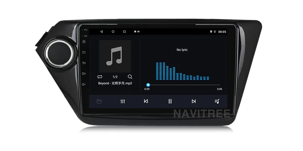 " Android 9,0 1+ 16G Автомагнитола для KIA RIO K2 2010- и- Мультимедиа gps навигация wifi bluetooth FM
