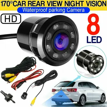 

170° CMOS 8 LED Car Backup Rear View Reverse Parking HD Camera Night Vision Auto Cam Waterproof