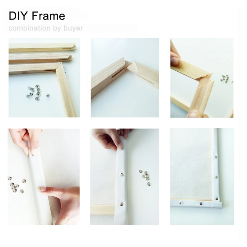 40 x 50CM Wooden Frame for Digital Oil Painting and Diamond Painting