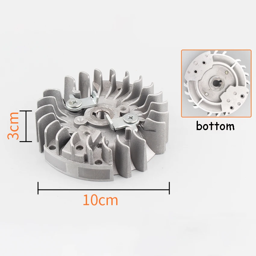 52/58 бензопила Универсальный маховик аксессуары цепная пила Сильный магнитный зажигание алюминиевый Fywheel детали ручного инструмента
