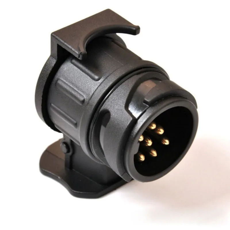 Разъем прицепа 12 в 13 до 7 шпильки переходник Электрический конвертер грузовик Европейский стандарт круглое отверстие прицеп вилка грузовик кабель