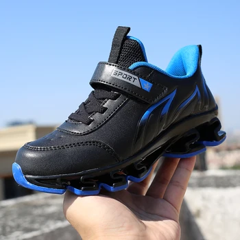 

2020 Hot Spring Teenager Shoe for Boy Non-Slip Running Shoes Big Boy Fashion Children Leather Shoes Designer Kids Flats Sneakers
