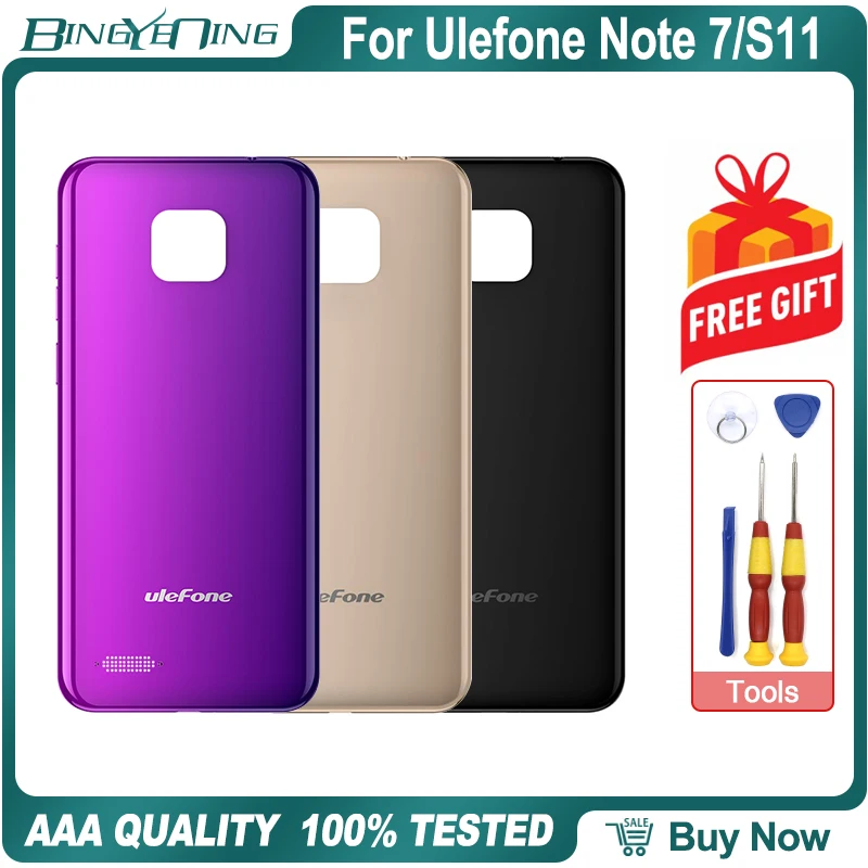 Чехол для аккумулятора с кнопкой питания/громкости для Ulefone Note 7/S11, чехол для задней панели, запасные части для ремонта