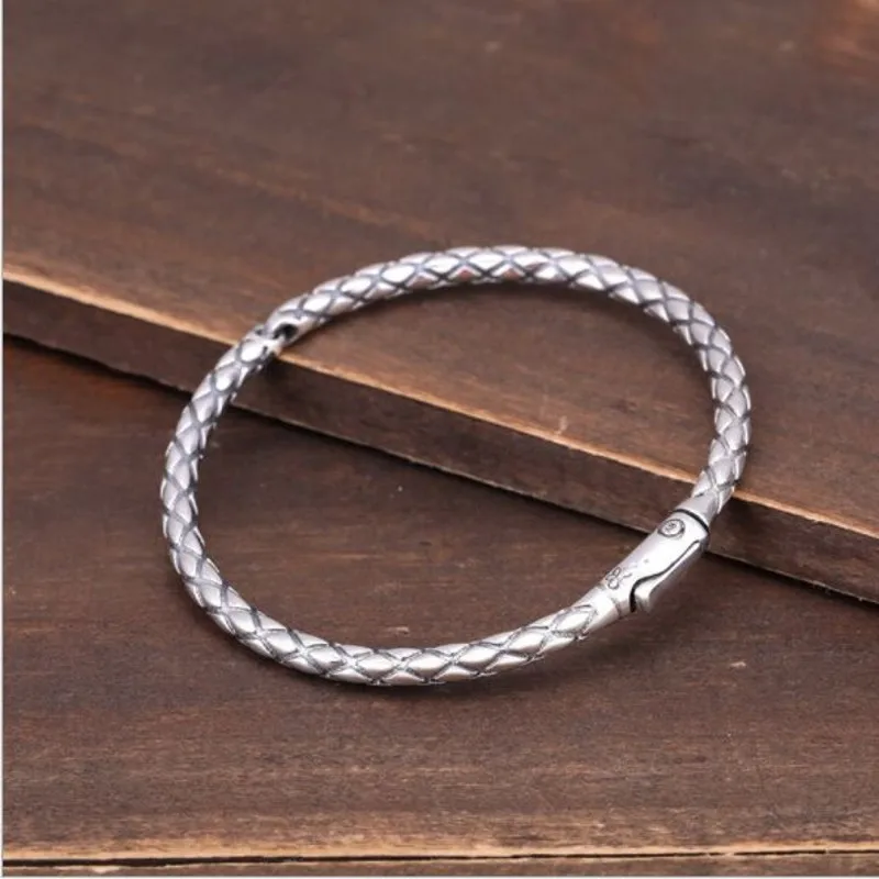 Новинка, 925 серебряный браслет для женщин, s925 Стерлинговое Серебро, Модный корейский женский серебряный браслет