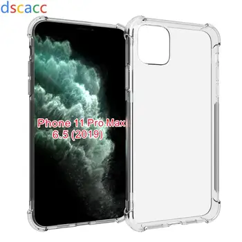 

DSCACC Air Cushion Shock Absorption Matte Side TPU Button Cover Case for iPhone 11 Pro 5.8" 11 6.1" 11 Pro Max 6.5"