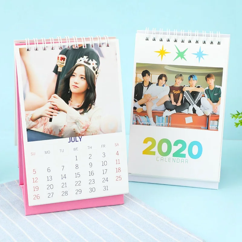 Novelty Kpop Fashion Fashion TXT BLACKPINK Desktop Calendar Photo Picture Stationery Calendar