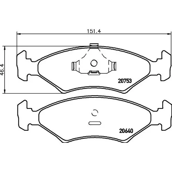Колодки тормозные дисковые HELLA 8DB355026-781
