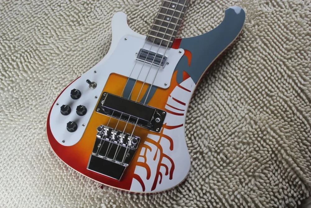 Завод+ Левша рикенбэк fireglo электрический бас левша Ricken 4003 бас задняя рука Рик 4003 бас