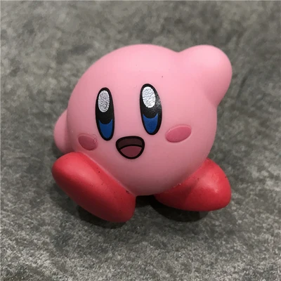 1 шт. 5~ 6 см kawaii звезда Кирби фигурка кукла мягкая резиновая детская коллекция Подарочная модель игрушки - Цвет: Pink
